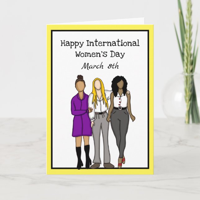 März zum Internationalen Frauentag 8 Karte (Vorderseite)