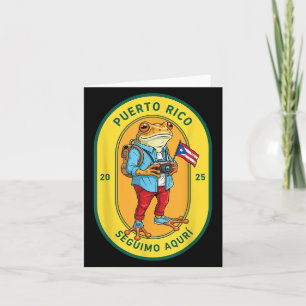Más Fotos Puerto Rico Rico Flag Funny Sapo Concho Karte