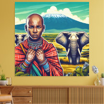 MASAI ART LEINWAND WALL FRAME