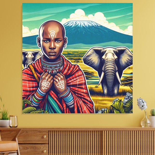 MASAI ART LEINWAND WALL FRAME (Insitu (Wohnzimmer))