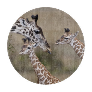 Masai-Giraffe (Giraffe Tippelskirchi) Schneidebrett