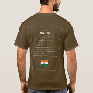 Masala Chai Rezept T-Shirt   Indischer Gewürztee T