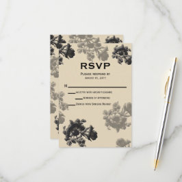 Masala Flora Wedding RSVP Karte