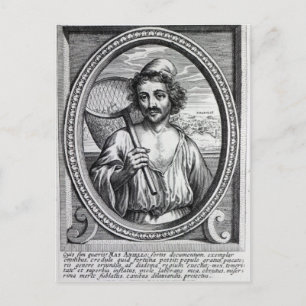 Masaniello, eingegraben von Petrus de Iode Postkarte
