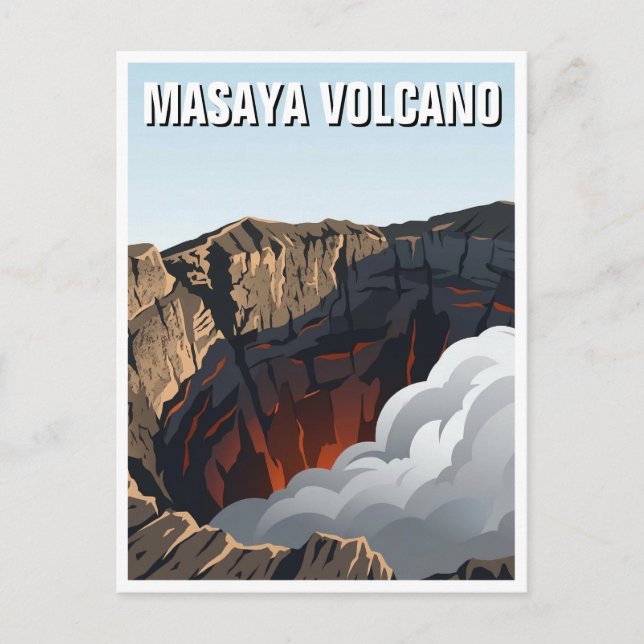 Masaya-Vulkan Postkarte (Vorderseite)