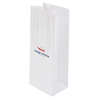 MASC Geschenk-Tasche - Wein, glatt Geschenktüte Für Weinflaschen