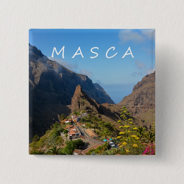 Masca in Spanien Button (Vorderseite)