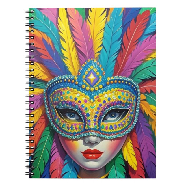 Máscara de carnaval  notizblock (Vorderseite)