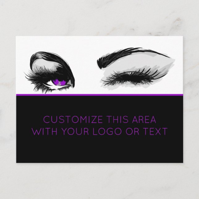 Mascara oder Eyelash Business Postkarte (Vorderseite)