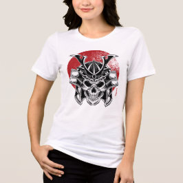 Máscara Samurai Oni / Samurai Oni Mask Women Tri-Blend Shirt