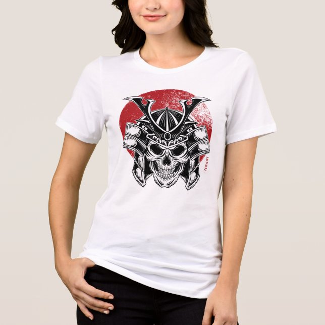 Máscara Samurai Oni / Samurai Oni Mask Women Tri-Blend Shirt (Vorderseite)