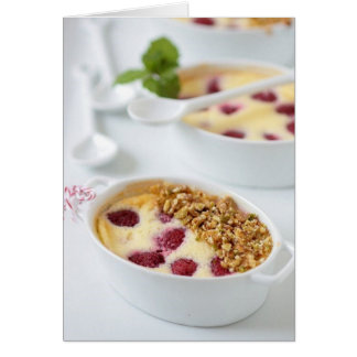 Mascarpone und Himbeere Gratins