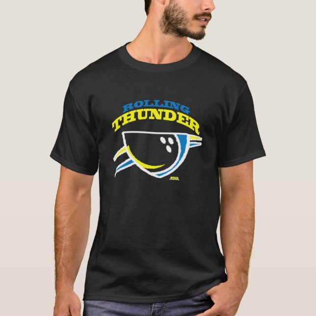 MASCHE: Rollen-Donner-Bowlings-Shirt T-Shirt (Vorderseite)