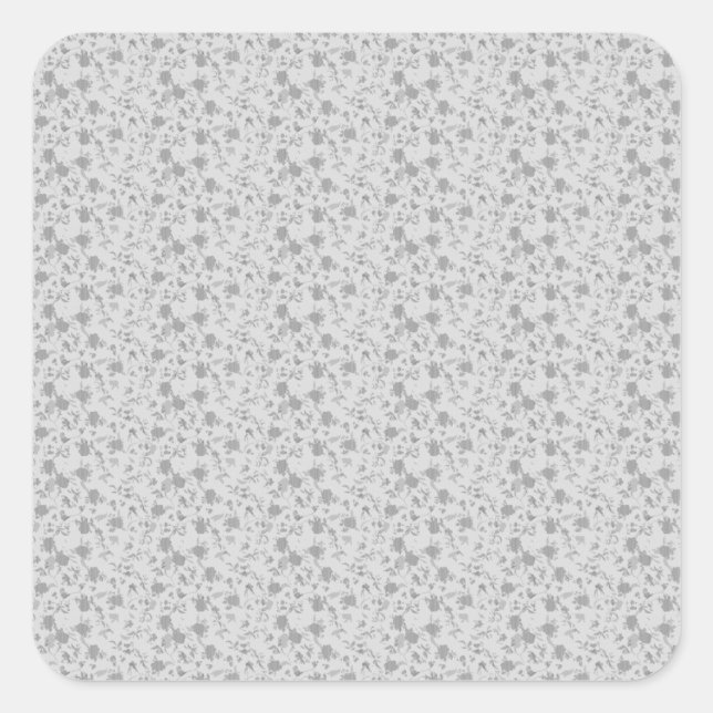 Maschendesign Fifty Quadratischer Aufkleber (Vorderseite)