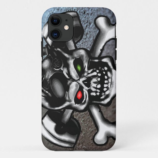 Maschinen-Kopf 02 Case-Mate iPhone Hülle (Rückseite)