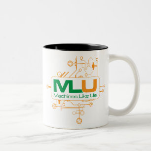 Maschinen mögen uns Kaffee-Tasse Zweifarbige Tasse