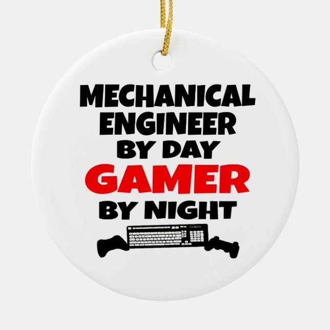 MaschinenbauGamer Keramik Ornament (Vorne)