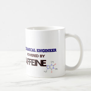 Maschinenbauingenieur angetrieben durch Koffein Kaffeetasse