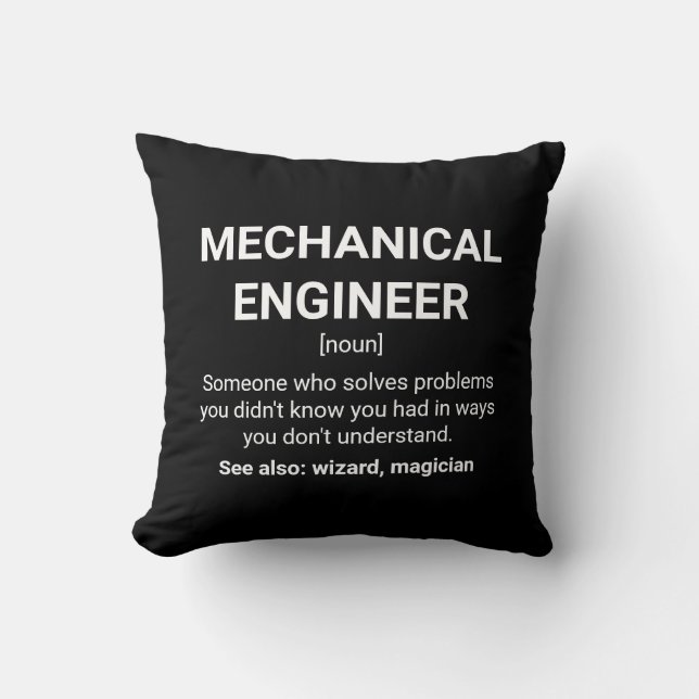 Maschinenbauingenieur - Funny Definition Kissen (Vorderseite)