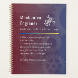 Maschinenbauingenieur - Funny Definition Planer