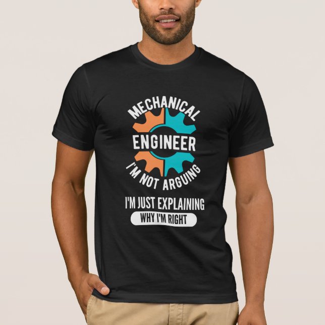 Maschinenbauingenieur, Maschinenbau T-Shirt (Vorderseite)