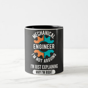 Maschinenbauingenieur, Maschinenbau Zweifarbige Tasse