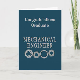 Maschinenbauingenieur Zahnräder Dankeskarte