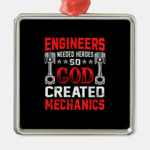 Maschinenbauingenieure benötigte Helden Ornament Aus Metall