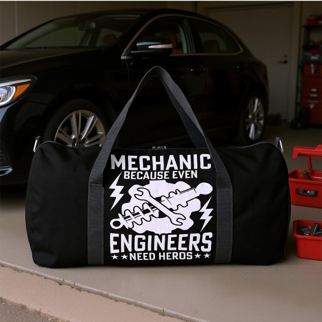 Maschinenbauingenieure brauchen Helden Duffle Bag (Von Creator hochgeladen)