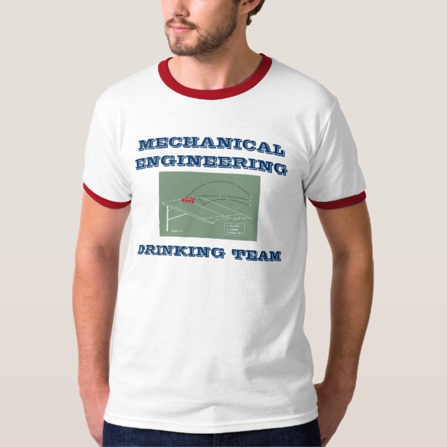 MASCHINENBAUWESEN-TRINKENDES TEAM T-Shirt (Vorderseite)