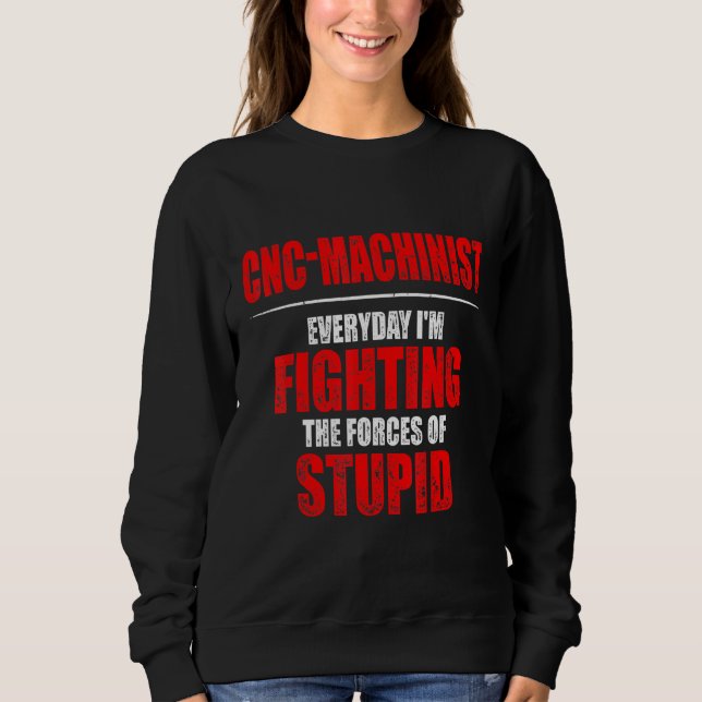 Maschinenbediener Sweatshirt (Vorderseite)