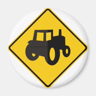Maschinenen-Verkehrs-Landstraßen-Zeichen Magnet