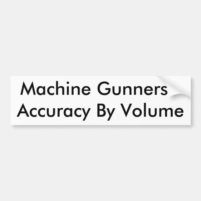 Maschinengänge - Genauigkeit nach Volumen Autoaufkleber (Vorne)