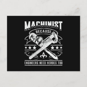 Maschinengeschenkidee für CNC-Maschinen Postkarte