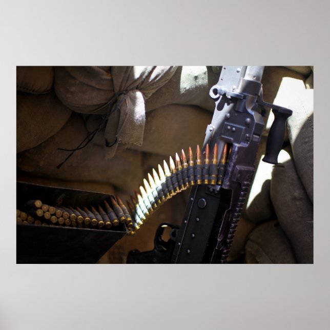 Maschinengewehr M240 Poster (Vorne)