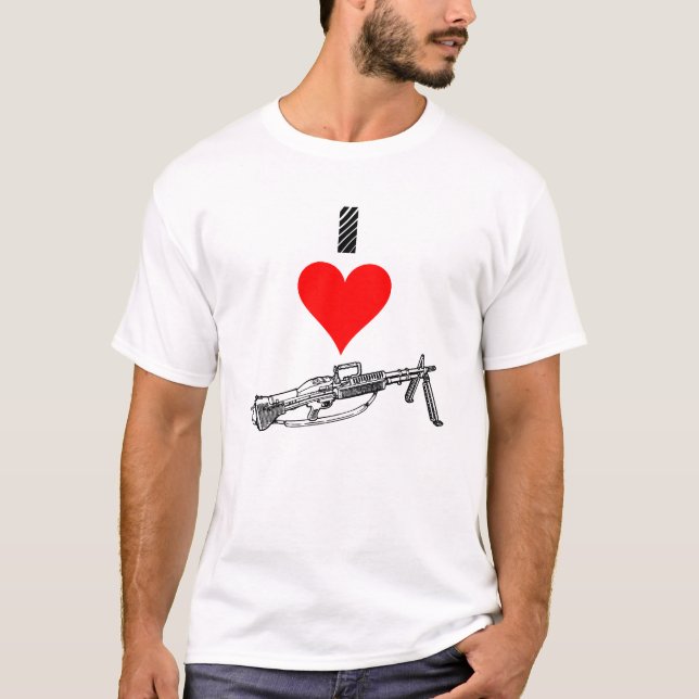 Maschinengewehr M60 T-Shirt (Vorderseite)