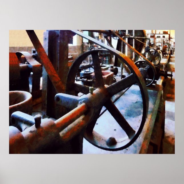 Maschinenladen Poster (Vorne)