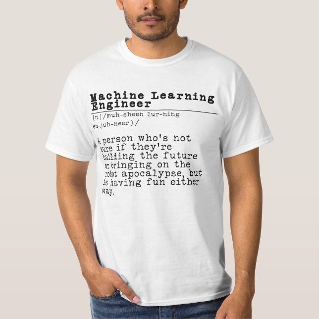 Maschinenlerningenieur - "Roboterüberord in der Tr T-Shirt (Vorderseite)