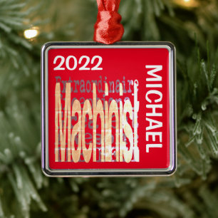 Maschinist Extraordinaire CUSTOM Ornament Aus Metall