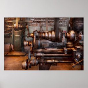 Maschinist - Steampunk - 5-Gang-Halbautomatik Poster