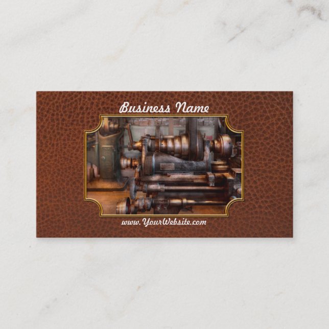 Maschinist - Steampunk - 5 Geschwindigkeit halb Visitenkarte (Vorderseite)
