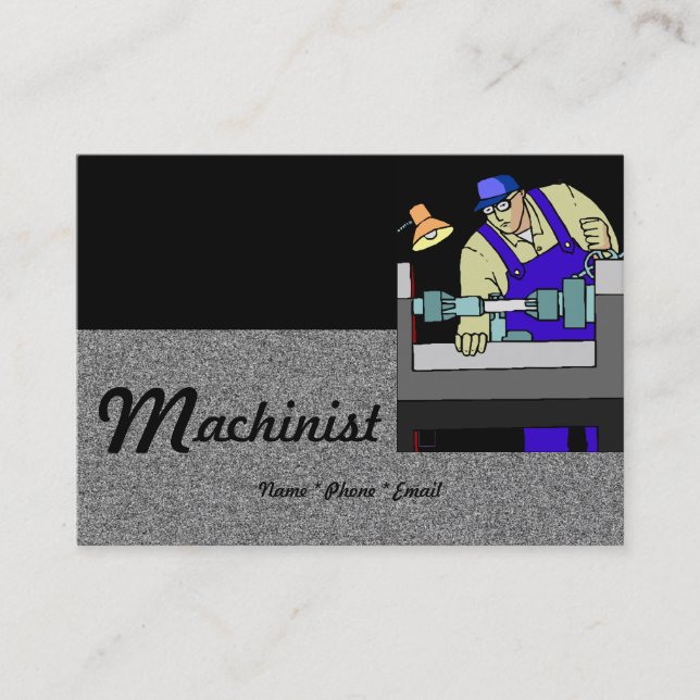 Maschinist-Visitenkarte Visitenkarte (Vorderseite)