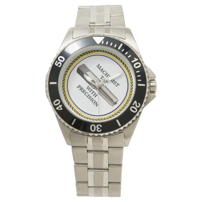 MASCHINISTIN MIT GENAUIGKEIT GESTOCHEN ARMBANDUHR (Vorderseite)
