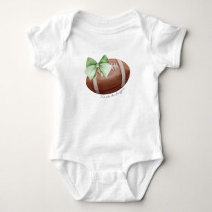 Mascot Bow Niedlich Football Jersey Baby Strampler