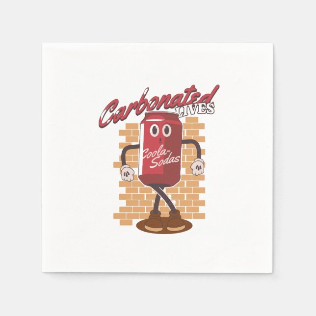 Mascot Drink Cola Serviette (Vorderseite)