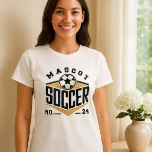 Mascot Soccer Shirt - Fett-Teamlogo mit Nummer