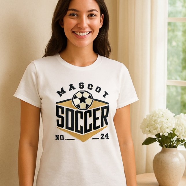 Mascot Soccer Shirt - Fett-Teamlogo mit Nummer (Von Creator hochgeladen)