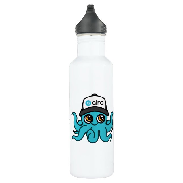 Mascotte Aira 10 ans Anniversaire Bouteille d'eau (Droite)