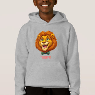 Mascotte de lion adorable avec nœud papillon pour