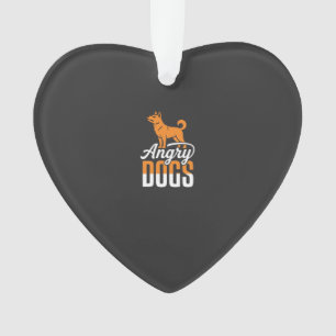 Mascotte de vecteur de chiens en colère